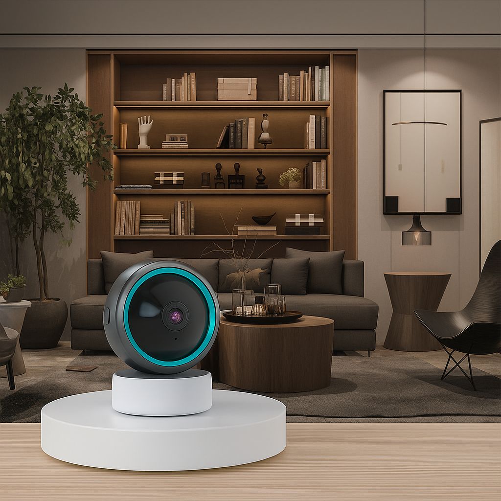 Cámara de Seguridad WiFi 360° Inteligente con Visión Nocturna, Audio Bidireccional y App Tuya | Full HD 1080p