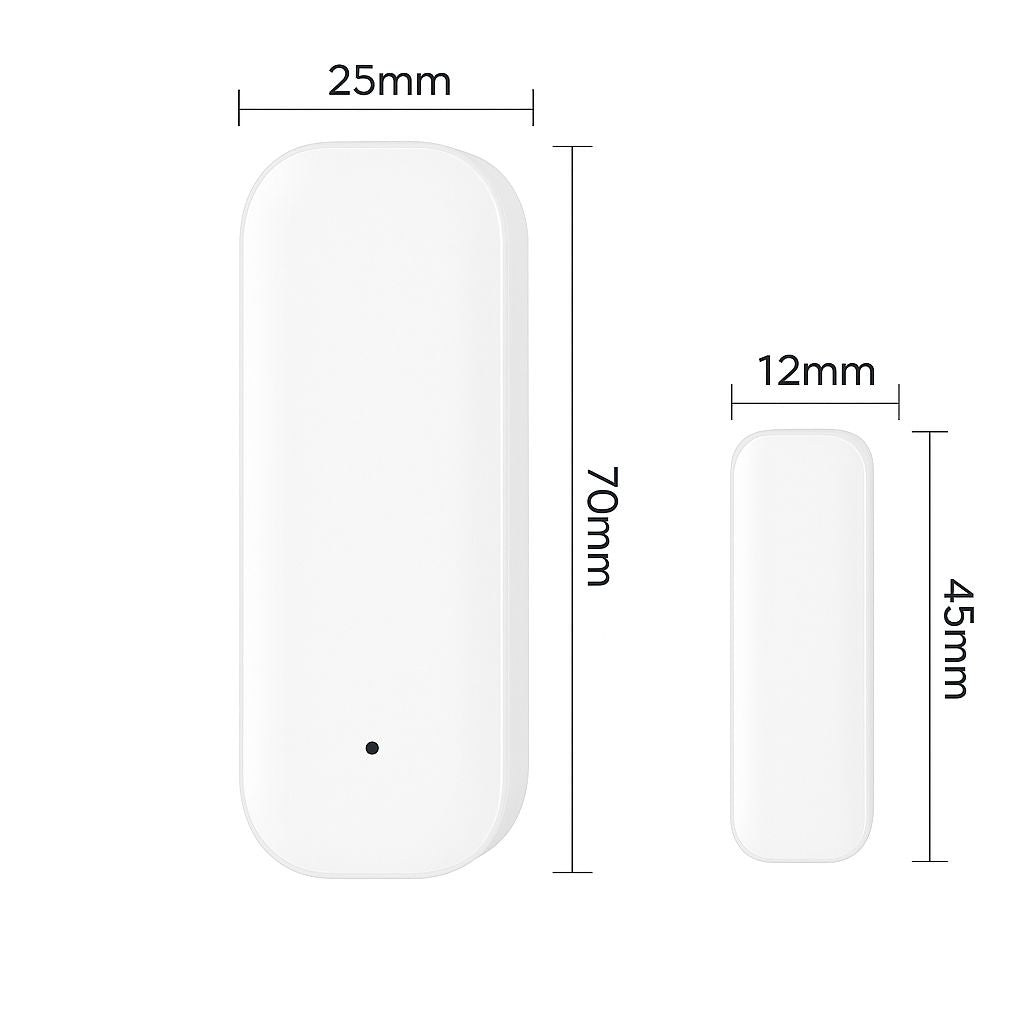 Sensor de Puerta y Ventana Inteligente WiFi – Compatible con Tuya, Alexa y Google Home