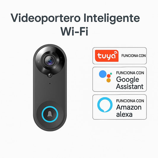Videoportero Inteligente WiFi con Cámara FHD y Receptor USB
