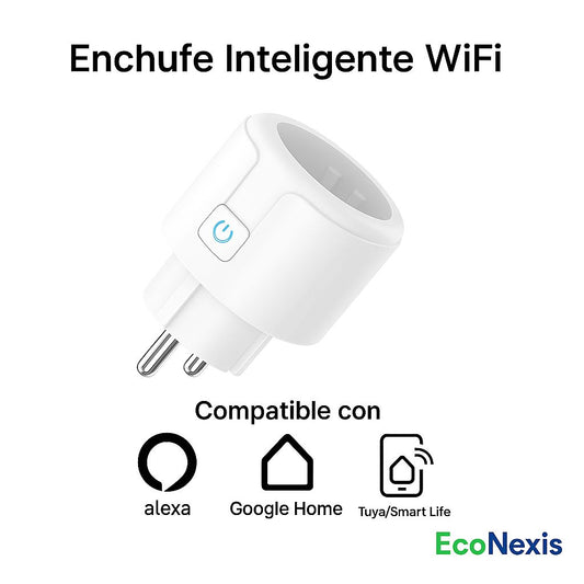 Enchufe Inteligente WiFi (16A) – Compatible con Alexa / Tuya y Smartlife / Google Home